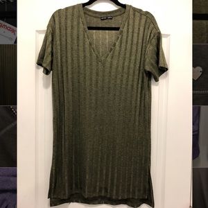Army Green Shimmer Short Sleeve Tee